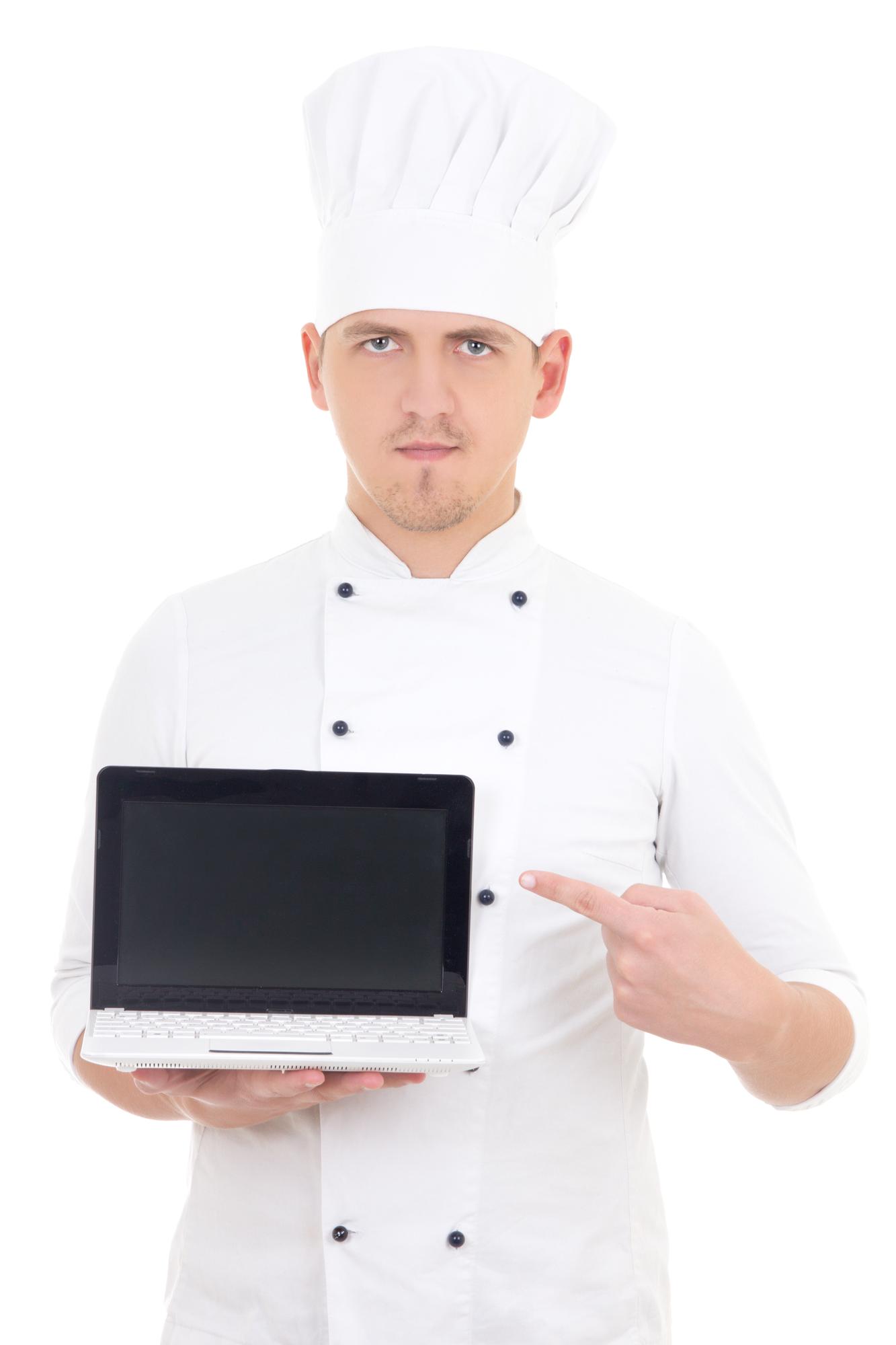 Chef che parla allo schermo durante una lezione
