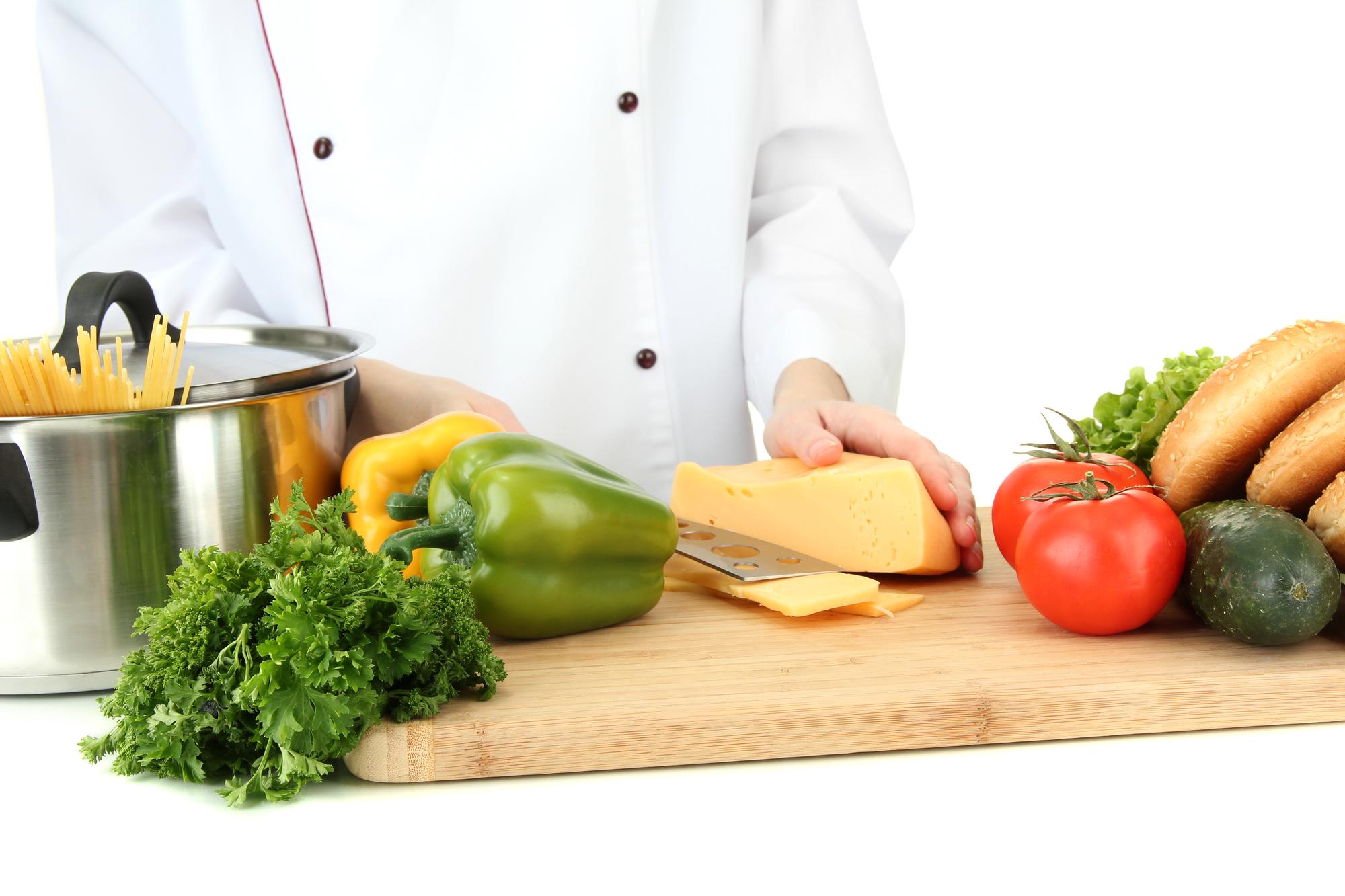 Ingredienti freschi disposti